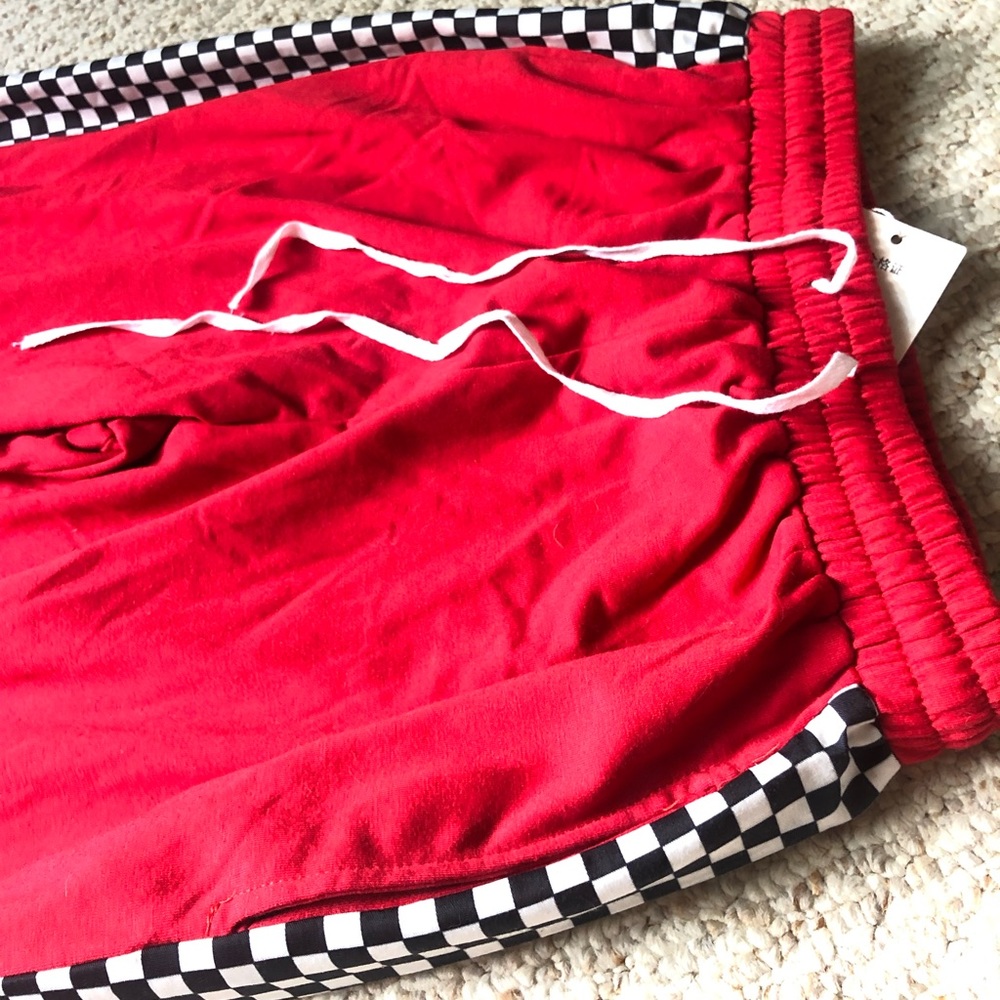 Red Checker Track Pants ‼️ - Picture 2 of 3